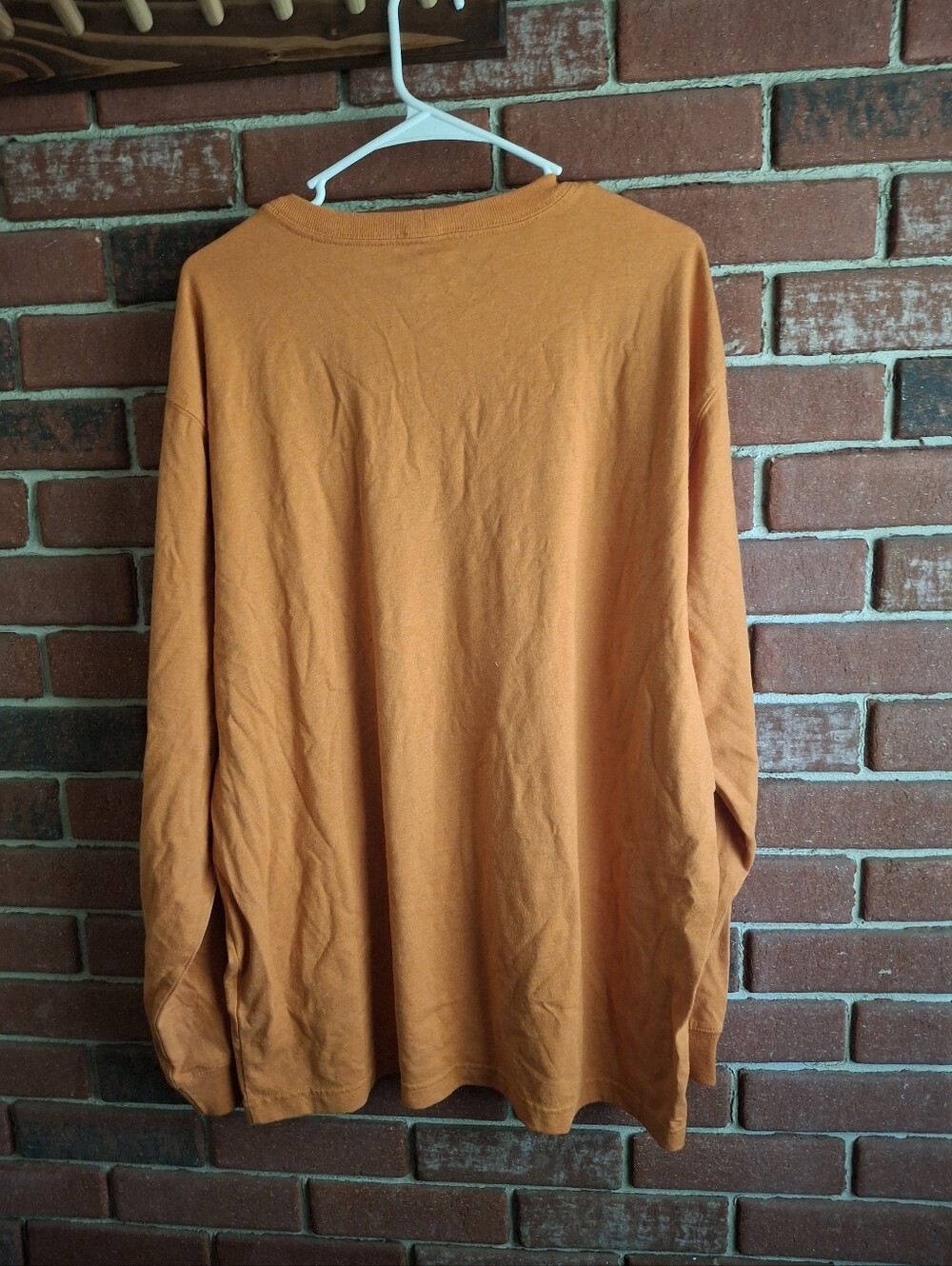 Carhartt Men's Long Sleeve Tee in Orange - Picture 3 of 3